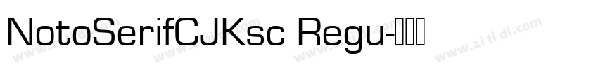 NotoSerifCJKsc Regu字体转换